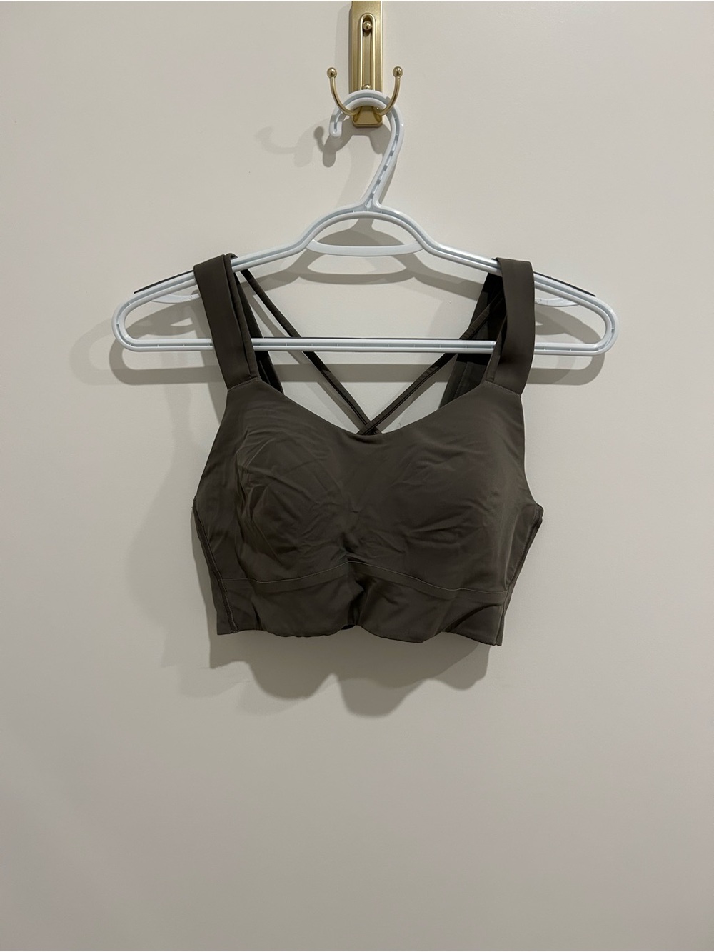 lululemon athletica Olive Green Strappy Sports Bra